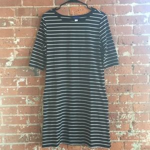 B&W T-SHIRT DRESS